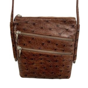CHRISTIN Ostrich Leather Crossbody‎ Bag - Made in South Africa